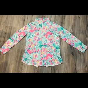 Lilly Pulitzer Girls Zip up Sweater Size L 12-14